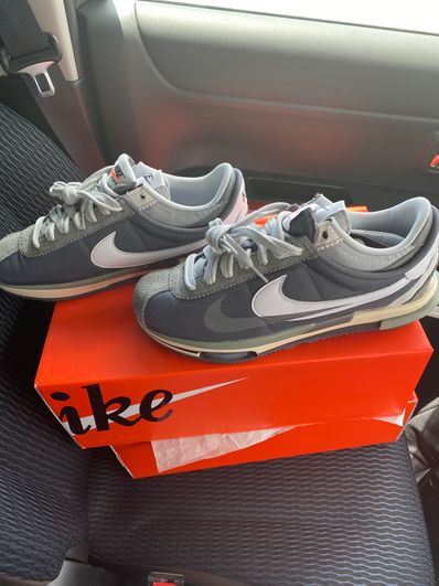 sacai × Nike Zoom Cortez "Iron Grey"