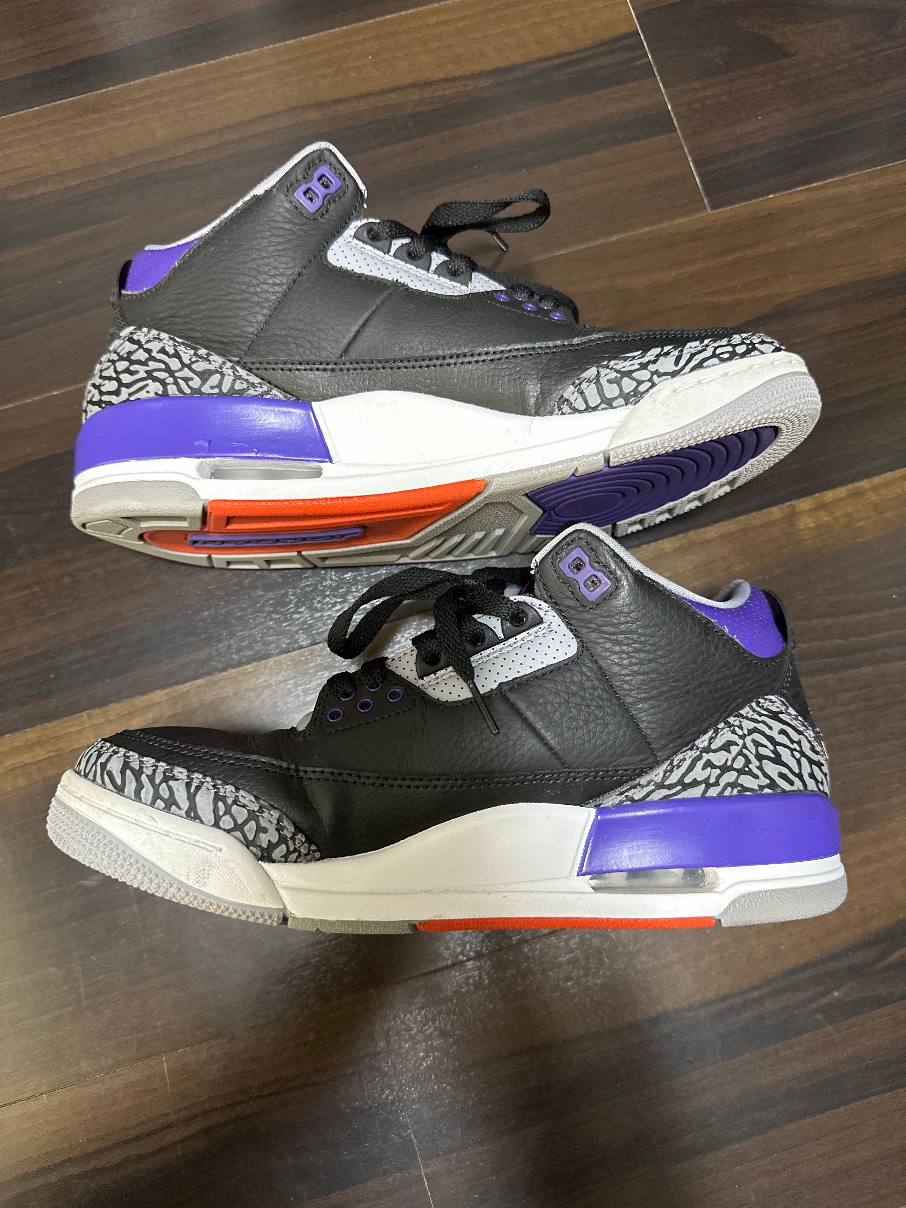 Nike Air Jordan 3 Retro "Black/Court Purple"