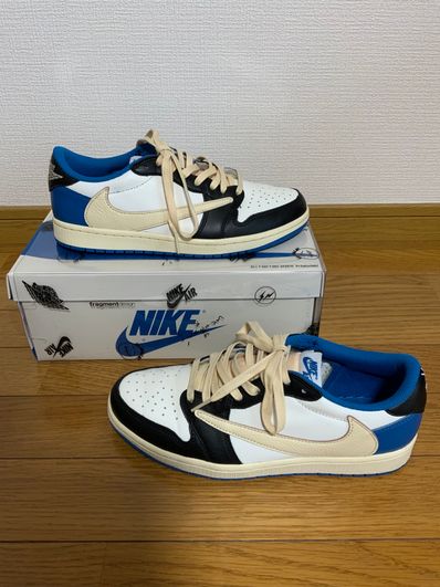 Travis Scott × fragment design × Nike Air Jordan 1 Low OG SP "Military Blue"