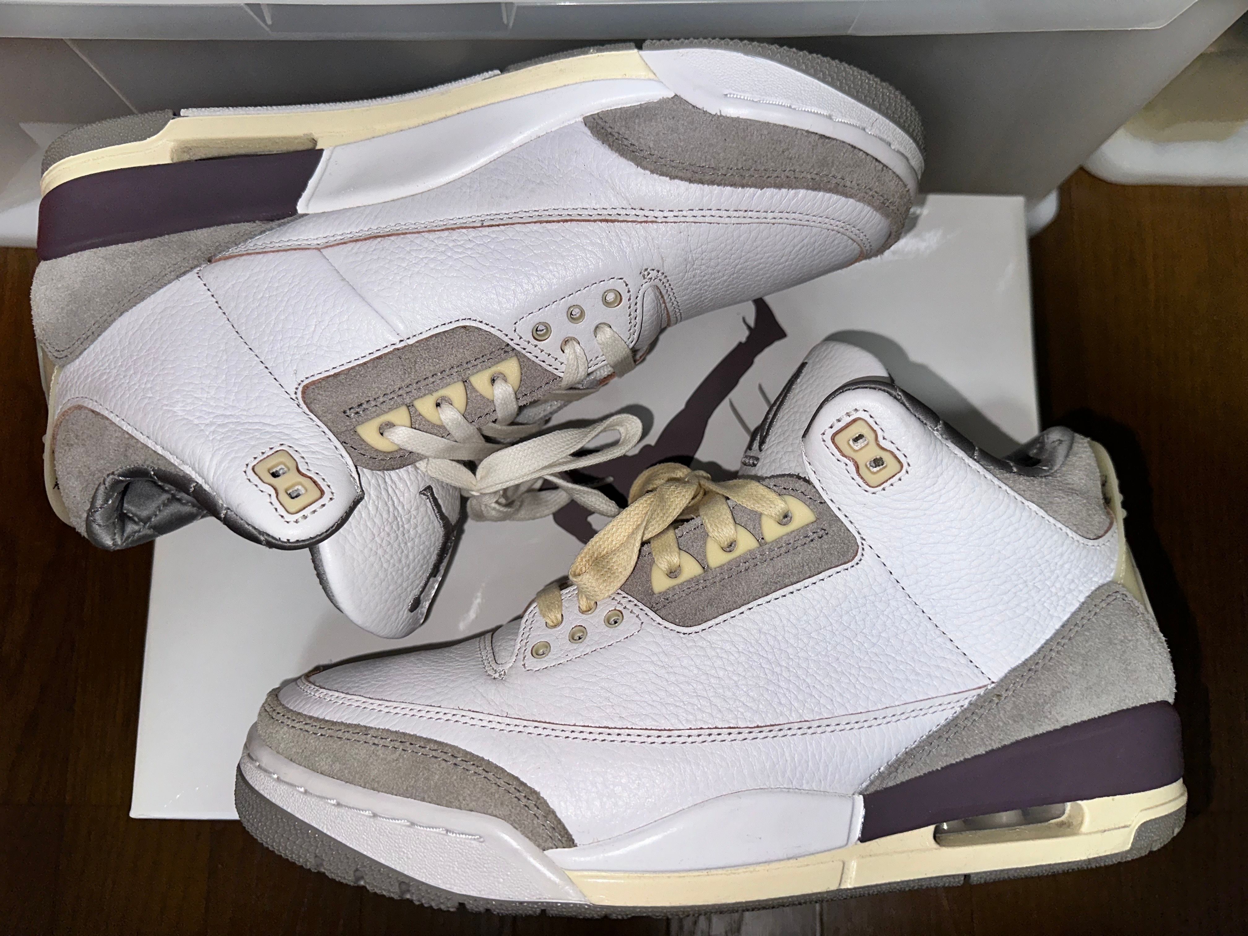 A Ma Maniere × Nike Women's Air Jordan 3 Retro SP "White/Medium Grey Violet Ore"