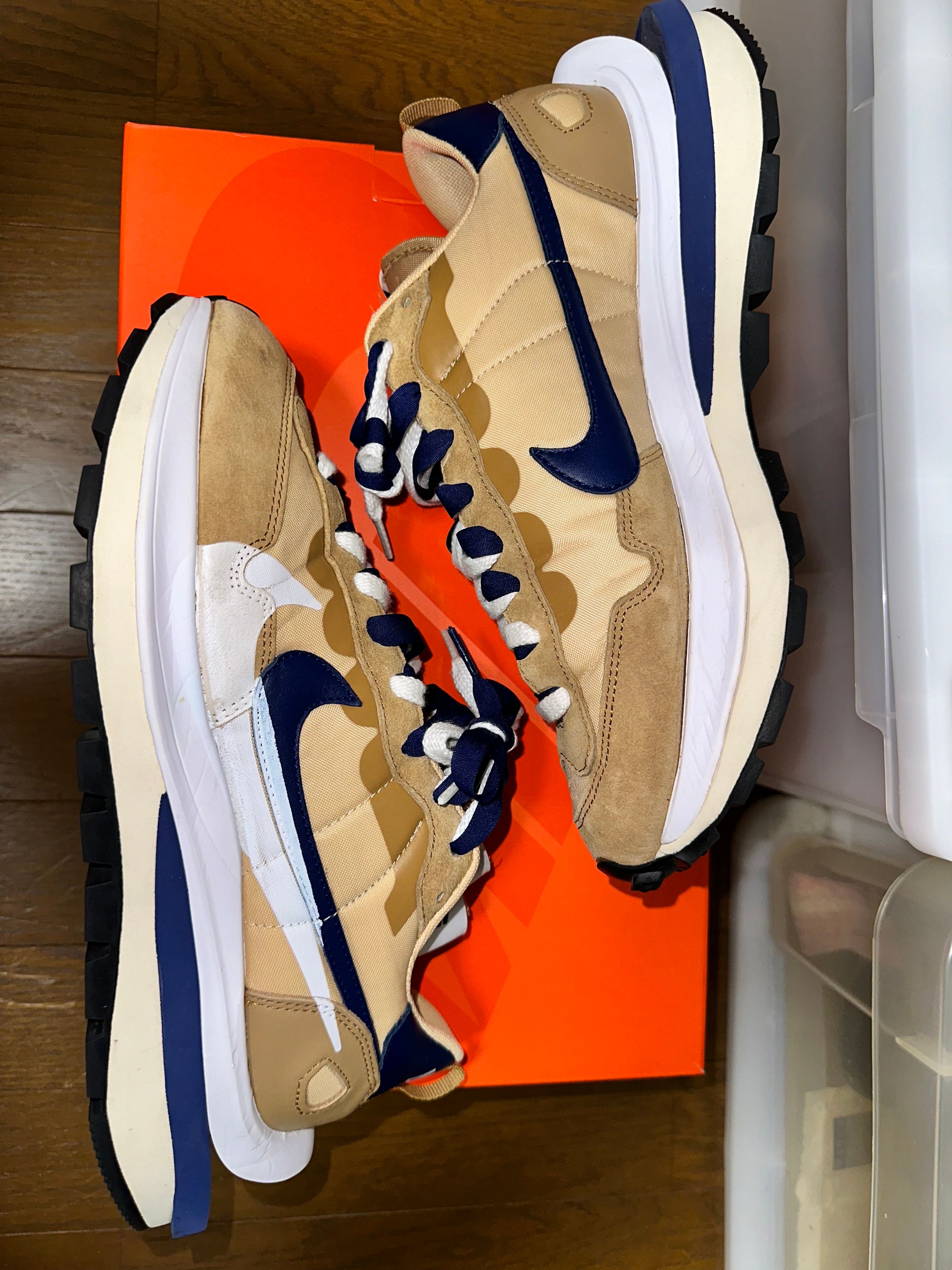 Sacai × Nike Vapor Waffle "Sesame And Blue Void"