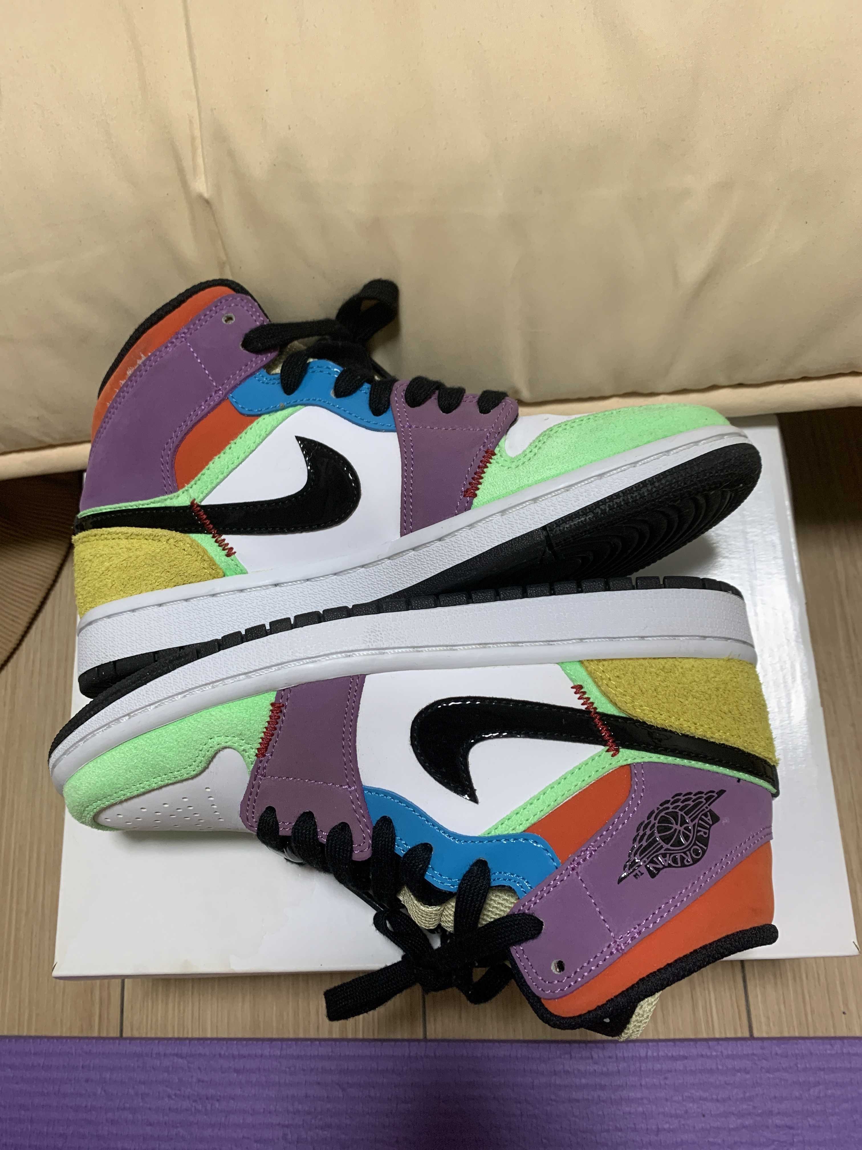 Nike Women's Air Jordan 1 Mid "Multi Color"