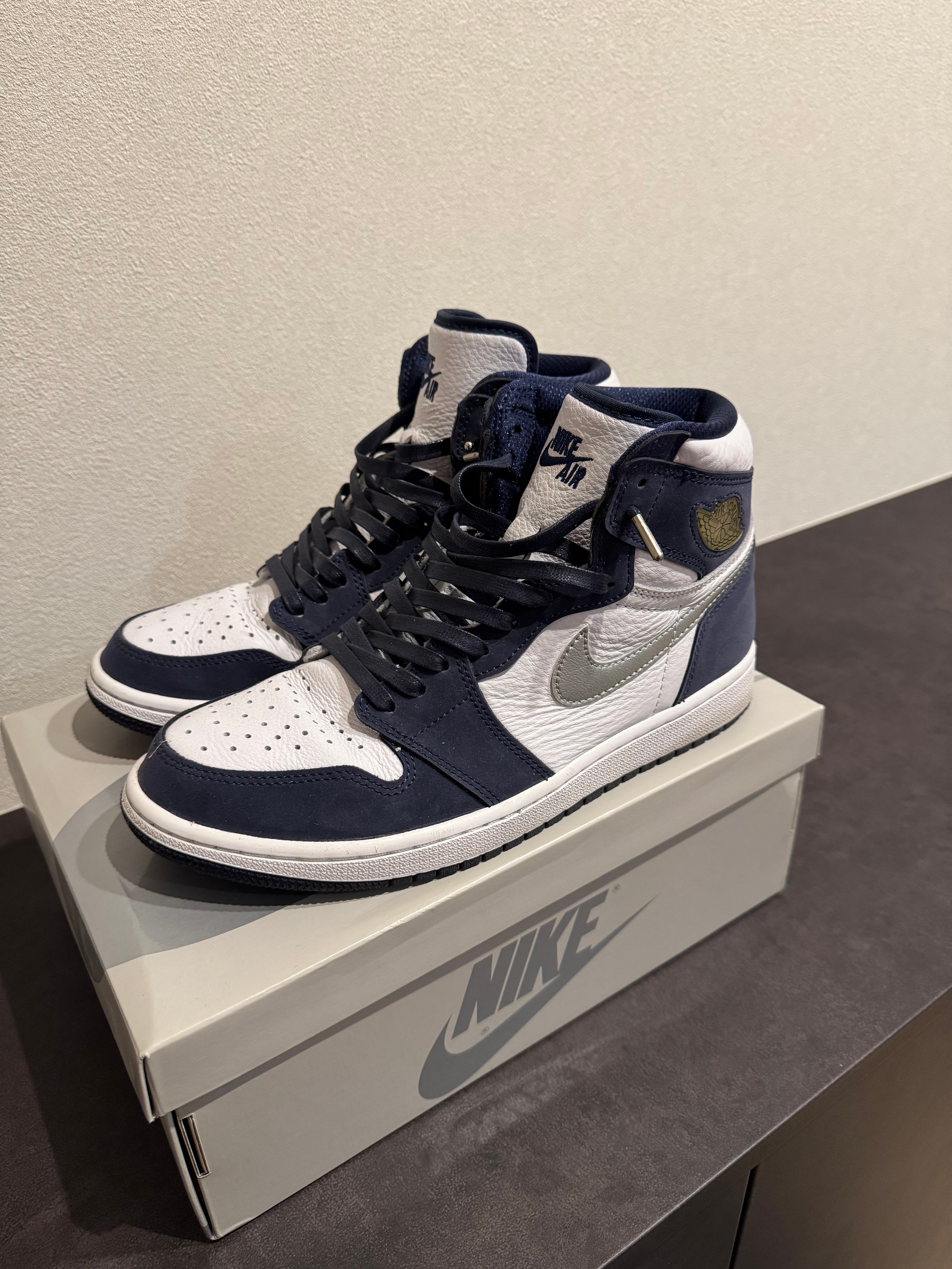 Nike Air Jordan 1 High OG CO.JP "White/Midnight Navy" (2020) (Standard Box)