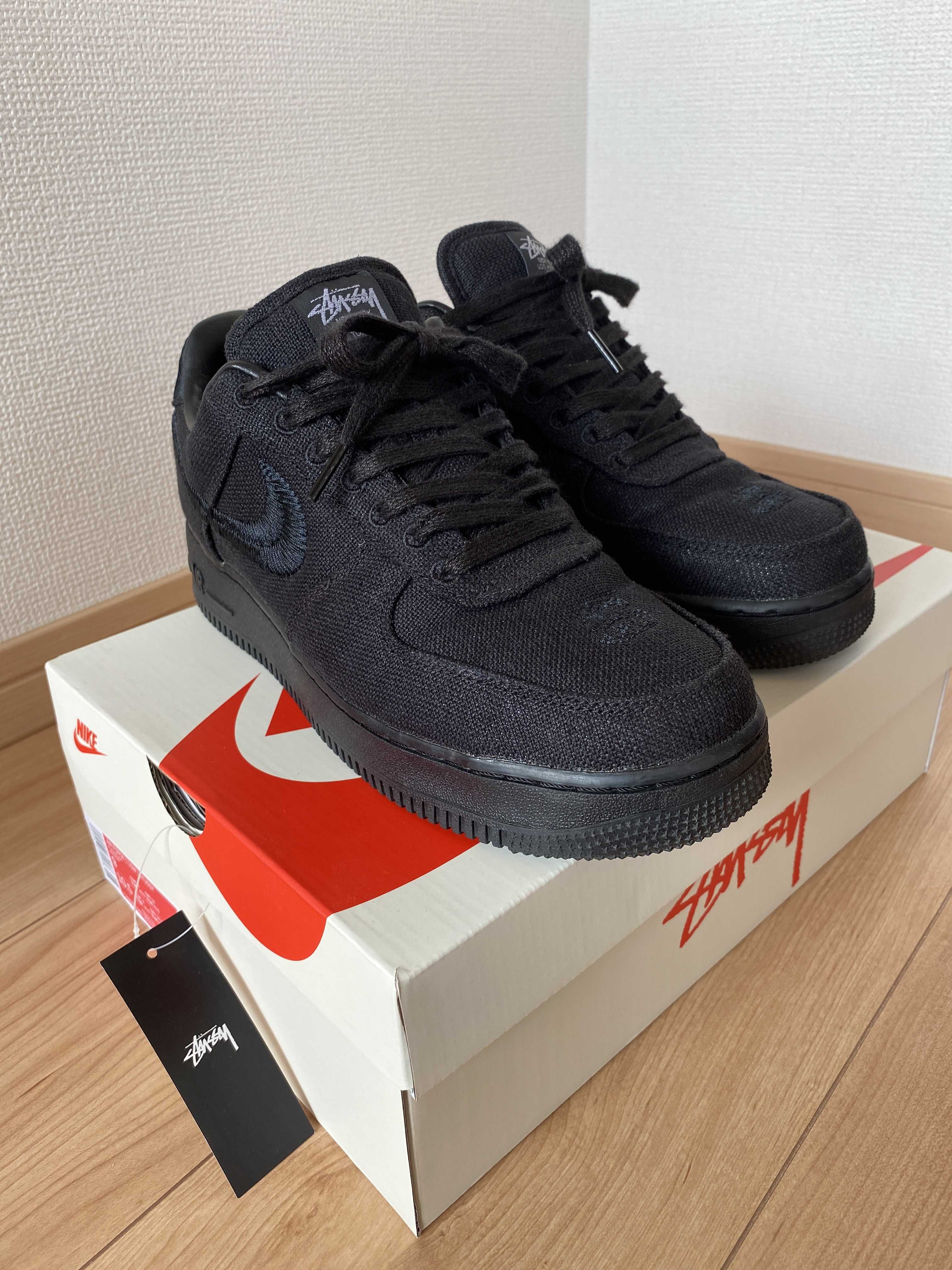 Stussy × Nike Air Force 1 Low "Triple Black"