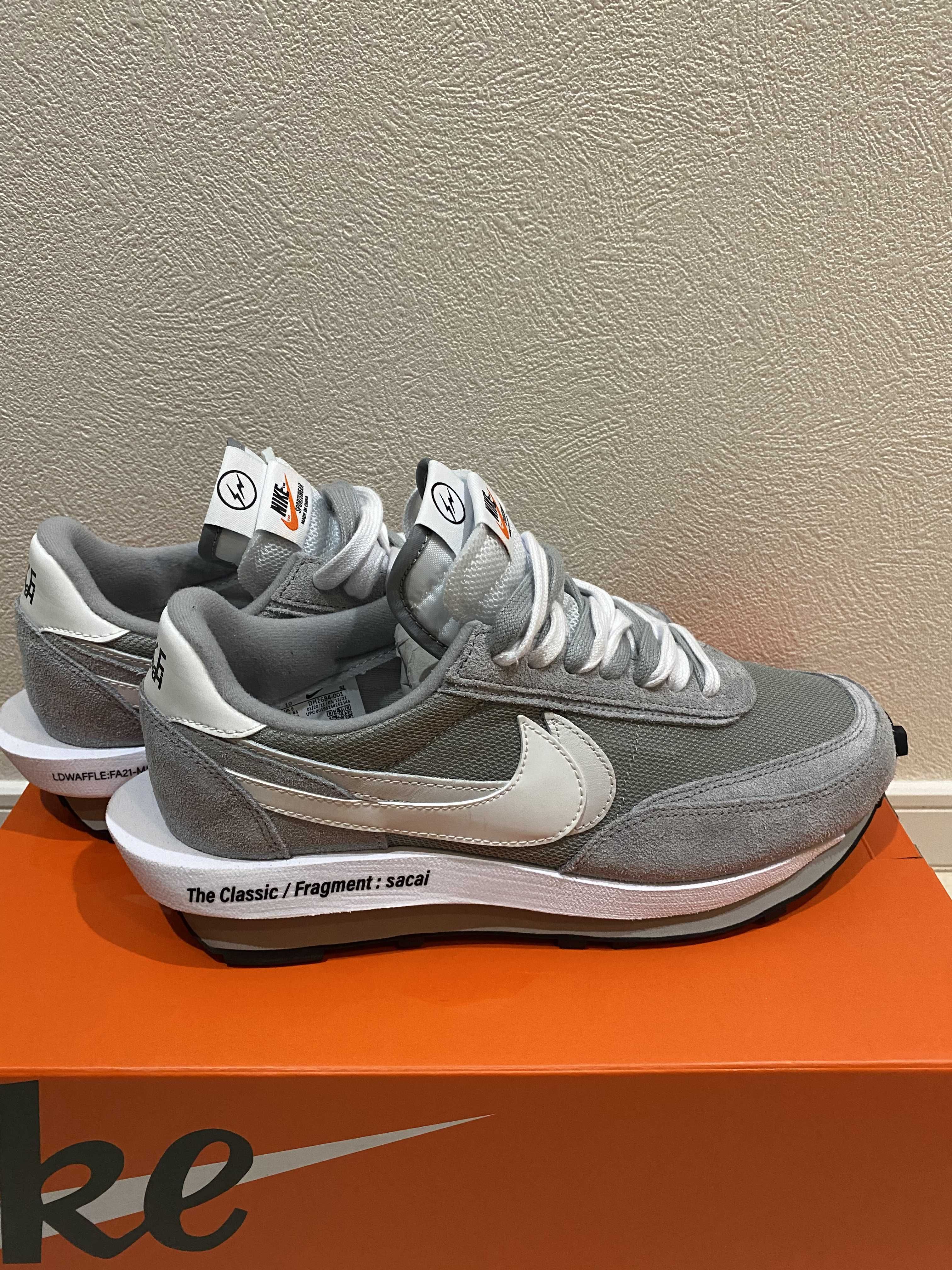 Fragment × sacai × Nike LD Waffle "Light Smoke Grey"