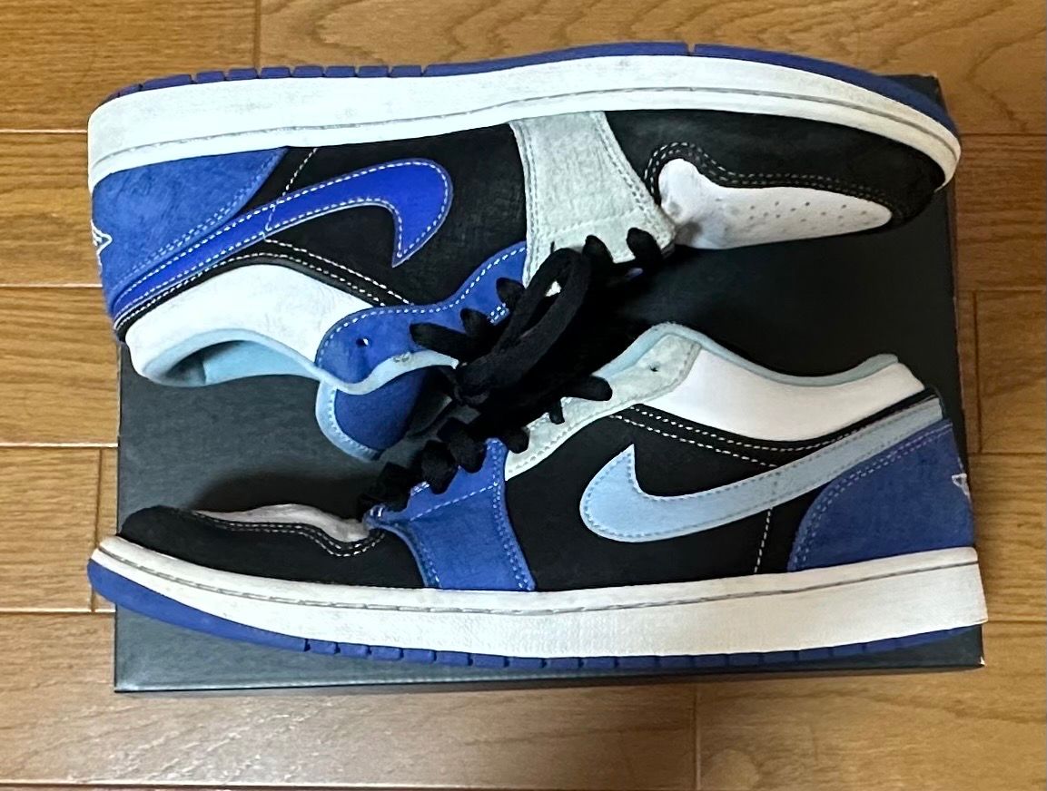 NIKE AIR JORDAN 1 LOW "WHITE/BLACK/BLUE"