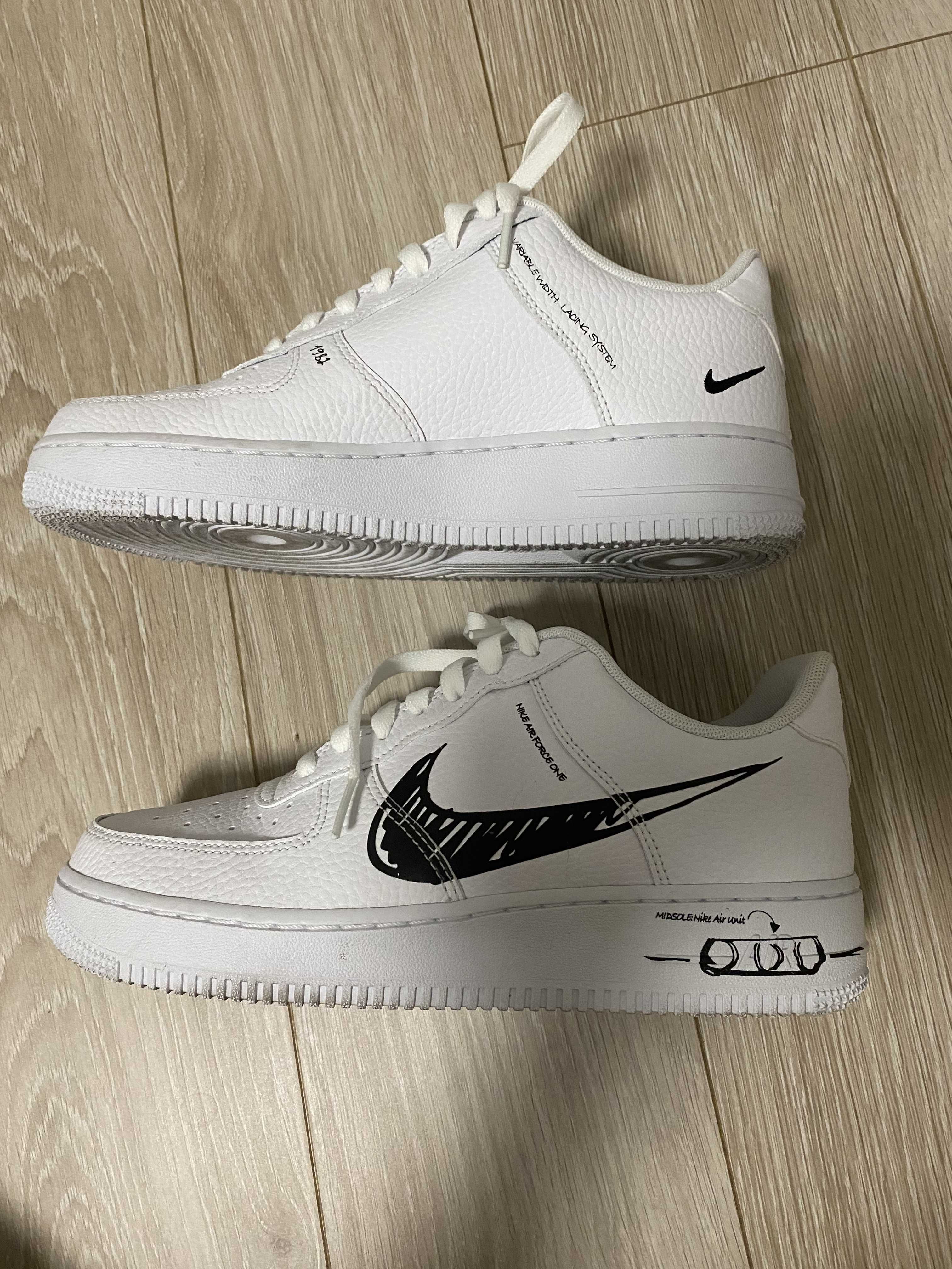 Nike Air Force 1 Low LV8 Utility "Black Sketch"