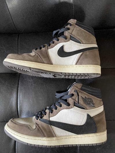 Travis Scott × Nike Air Jordan 1 Retro High OG TS SP "Sail/Dark Mocha"