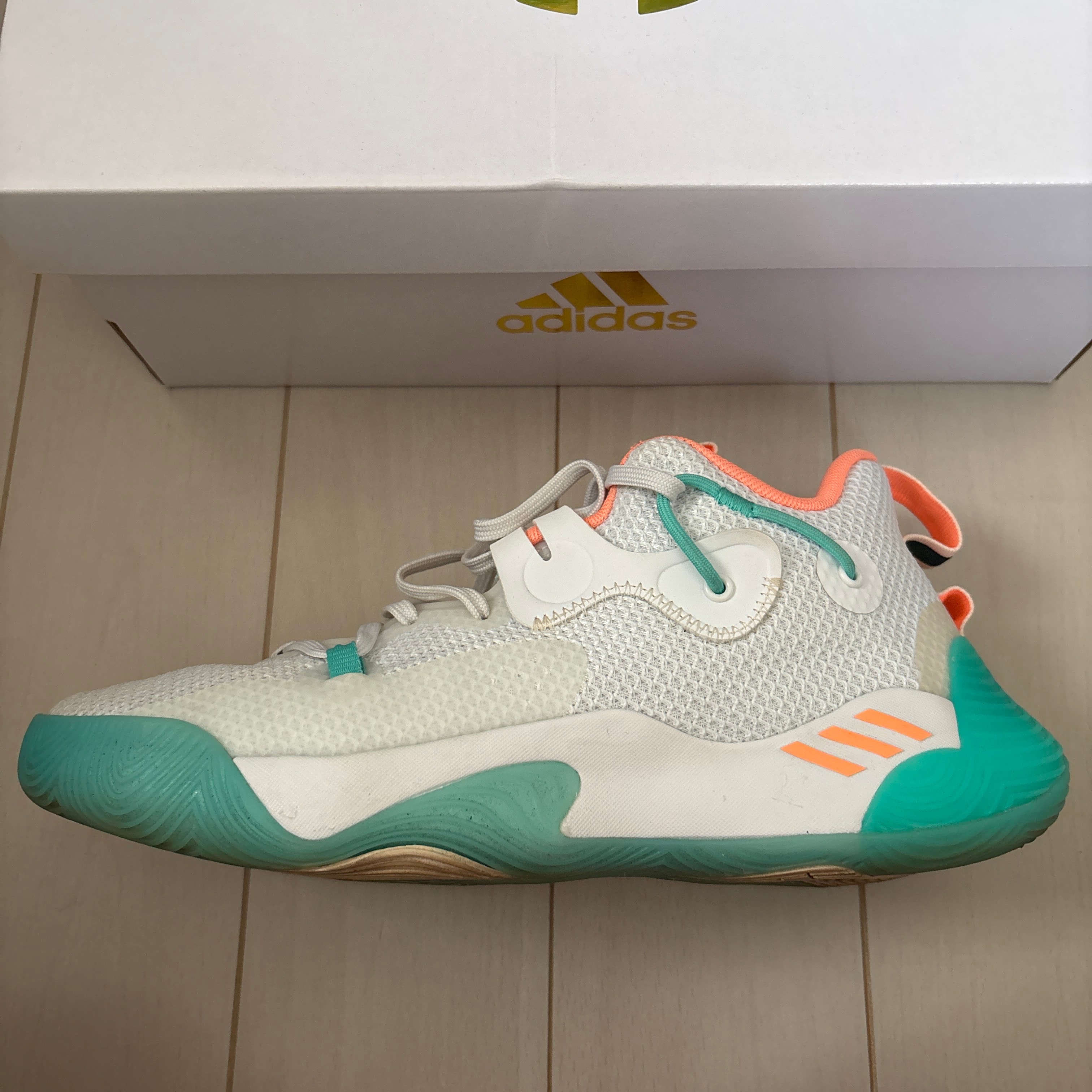 adidas Harden Stepback 3 "Footwear White/Eckl Tint"