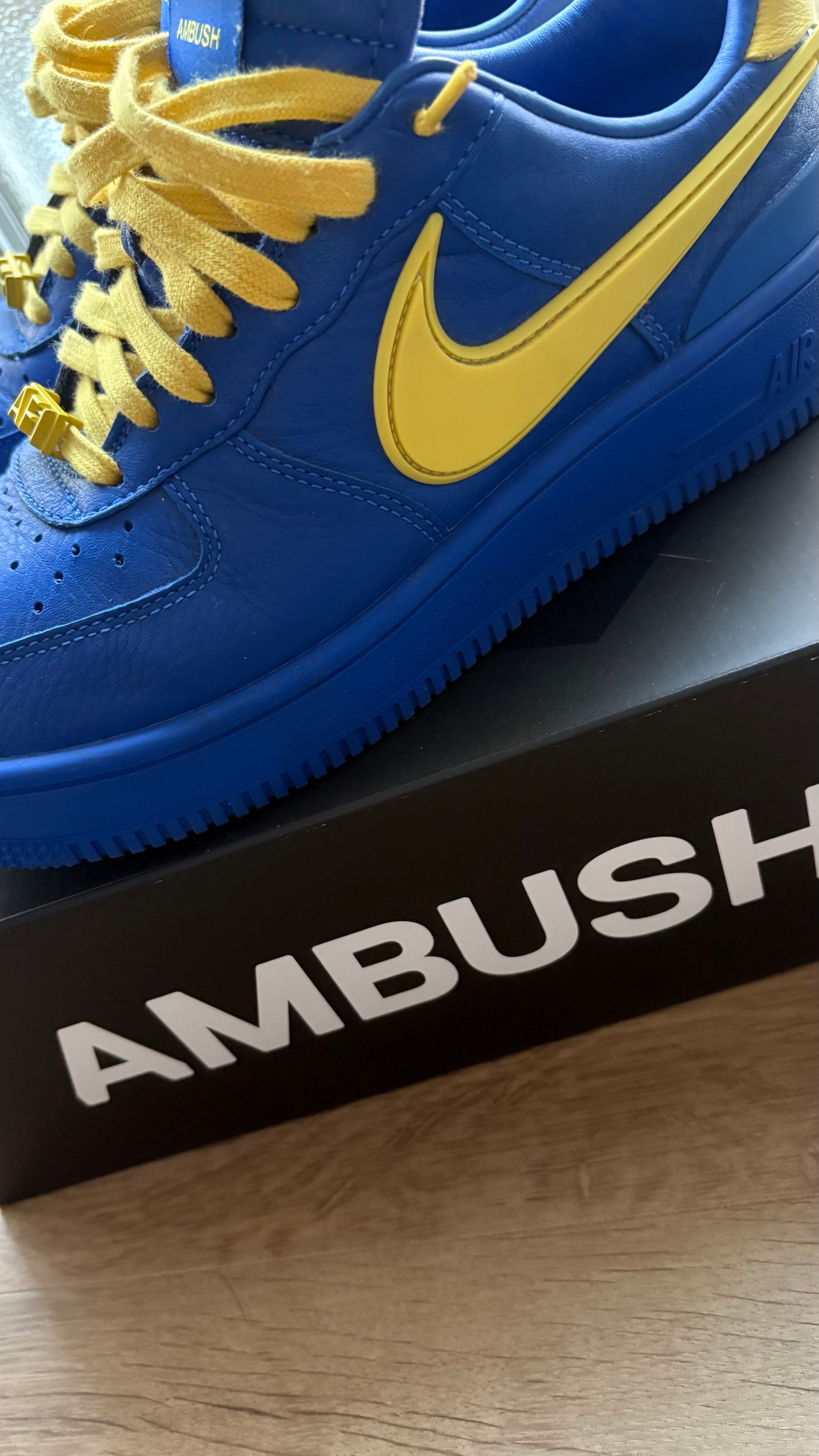 AMBUSH × Nike Air Force 1 Low "Game Royal and Vivid Sulfur"