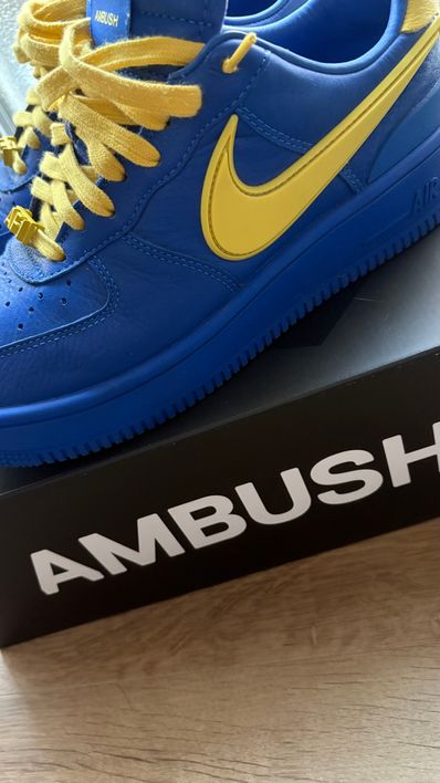 AMBUSH × Nike Air Force 1 Low "Game Royal and Vivid Sulfur"