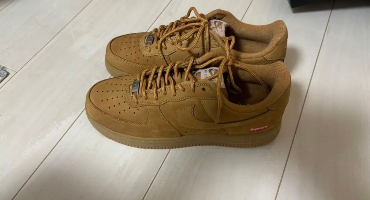 Supreme × Nike Air Force 1 Low "Flax/Wheat"