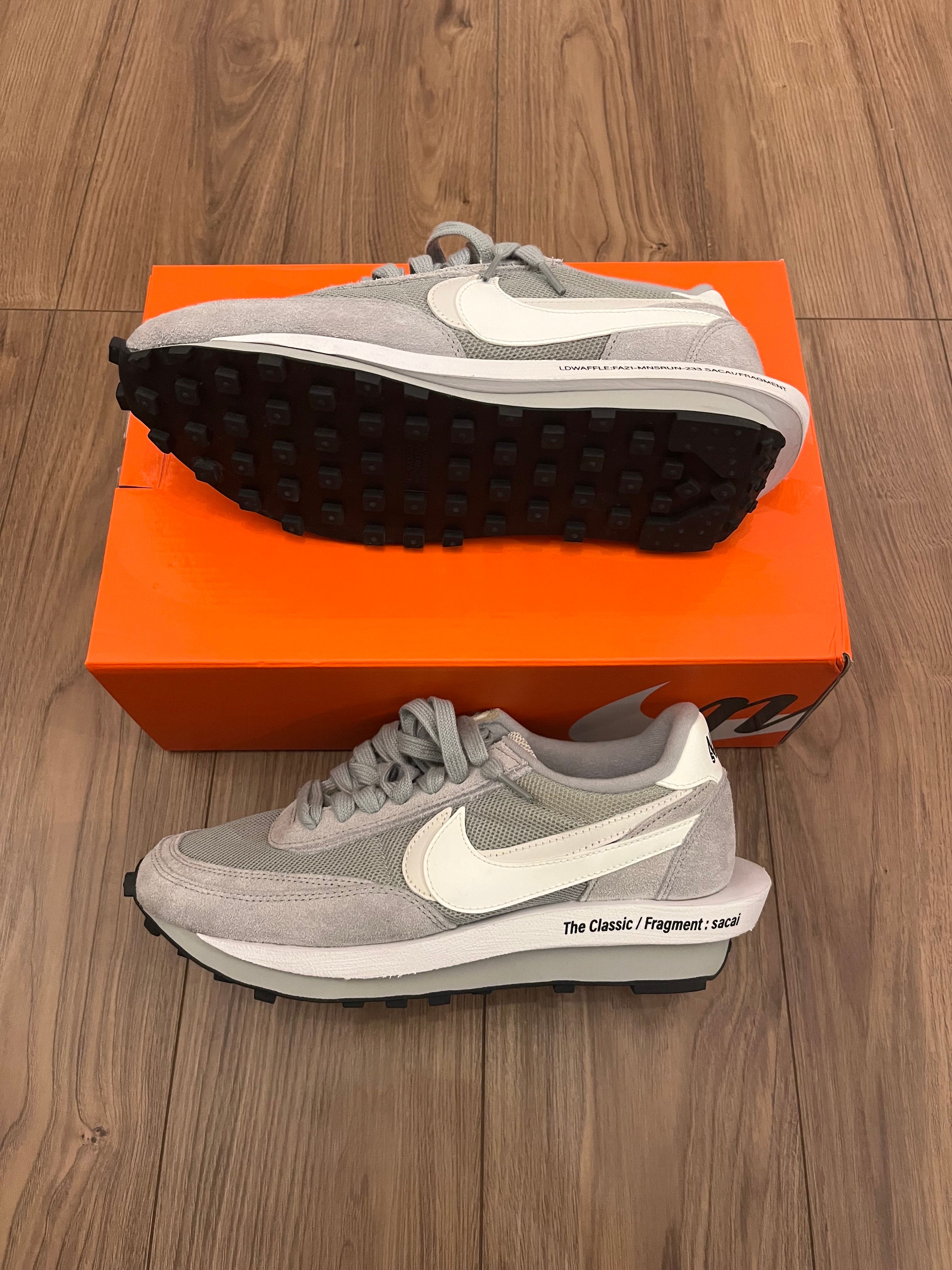 Fragment × sacai × Nike LD Waffle "Light Smoke Grey"