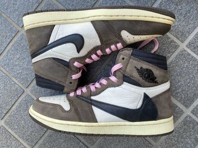 Travis Scott × Nike Air Jordan 1 Retro High OG TS SP "Sail/Dark Mocha"