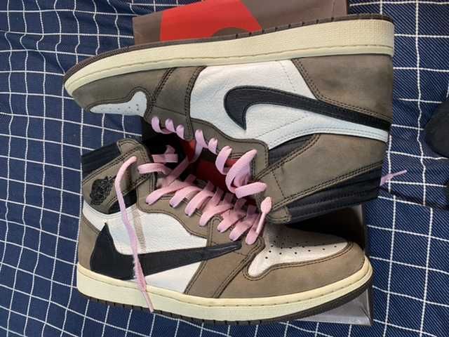 Travis Scott × Nike Air Jordan 1 Retro High OG TS SP "Sail/Dark Mocha"