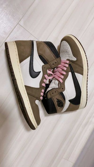 Travis Scott × Nike Air Jordan 1 Retro High OG TS SP "Sail/Dark Mocha"