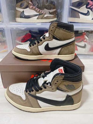 Travis Scott × Nike Air Jordan 1 Retro High OG TS SP "Sail/Dark Mocha"