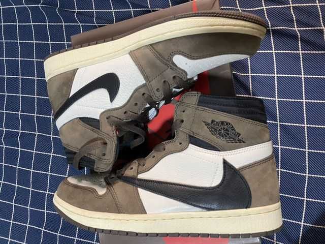 Travis Scott × Nike Air Jordan 1 Retro High OG TS SP "Sail/Dark Mocha"