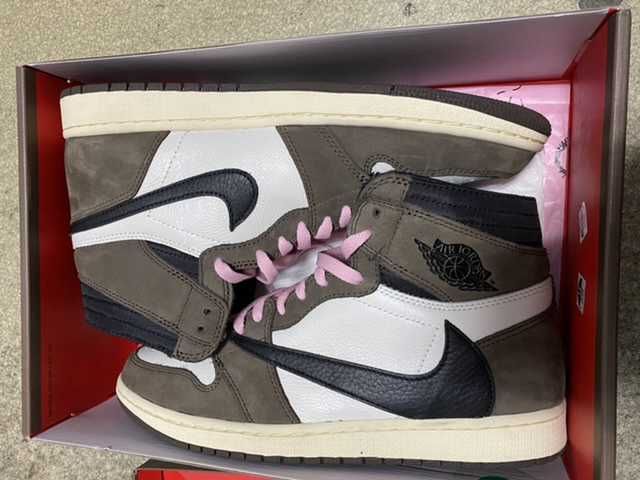Travis Scott × Nike Air Jordan 1 Retro High OG TS SP "Sail/Dark Mocha"
