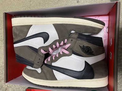 Travis Scott × Nike Air Jordan 1 Retro High OG TS SP "Sail/Dark Mocha"