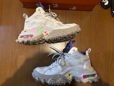 Off-White × Nike Air Terra Forma "Summit White and PSYCHIC PURPLE"