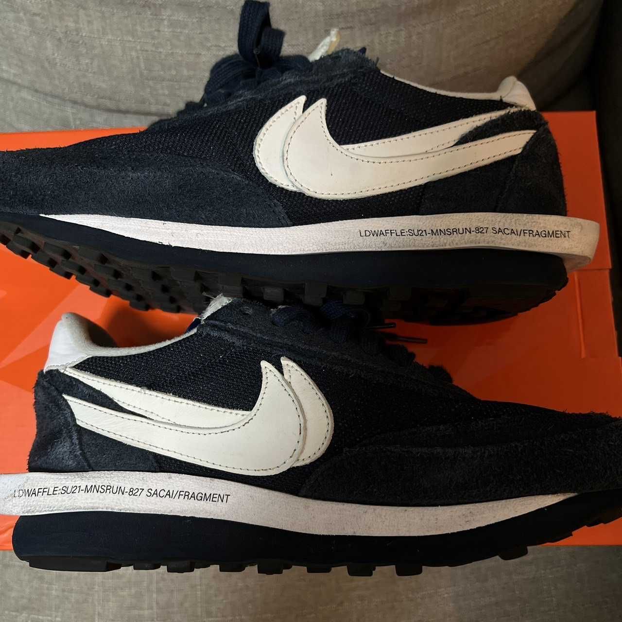 Fragment × sacai × Nike LD Waffle "Blackended Blue"