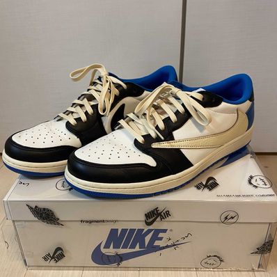 Travis Scott × fragment design × Nike Air Jordan 1 Low OG SP "Military Blue"