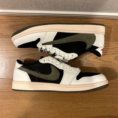Travis Scott × Nike Women's Air Jordan 1 Low OG "Medium Olive"