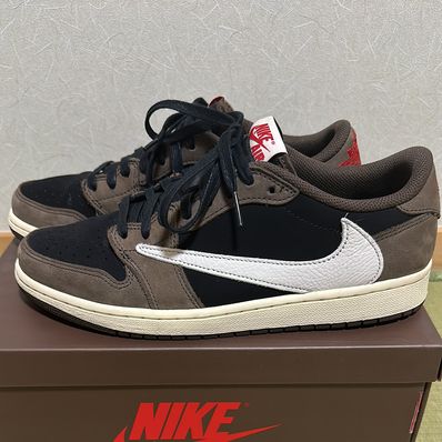 Travis Scott × Nike Air Jordan 1 Low OG SP-T "Black/Dark Mocha"