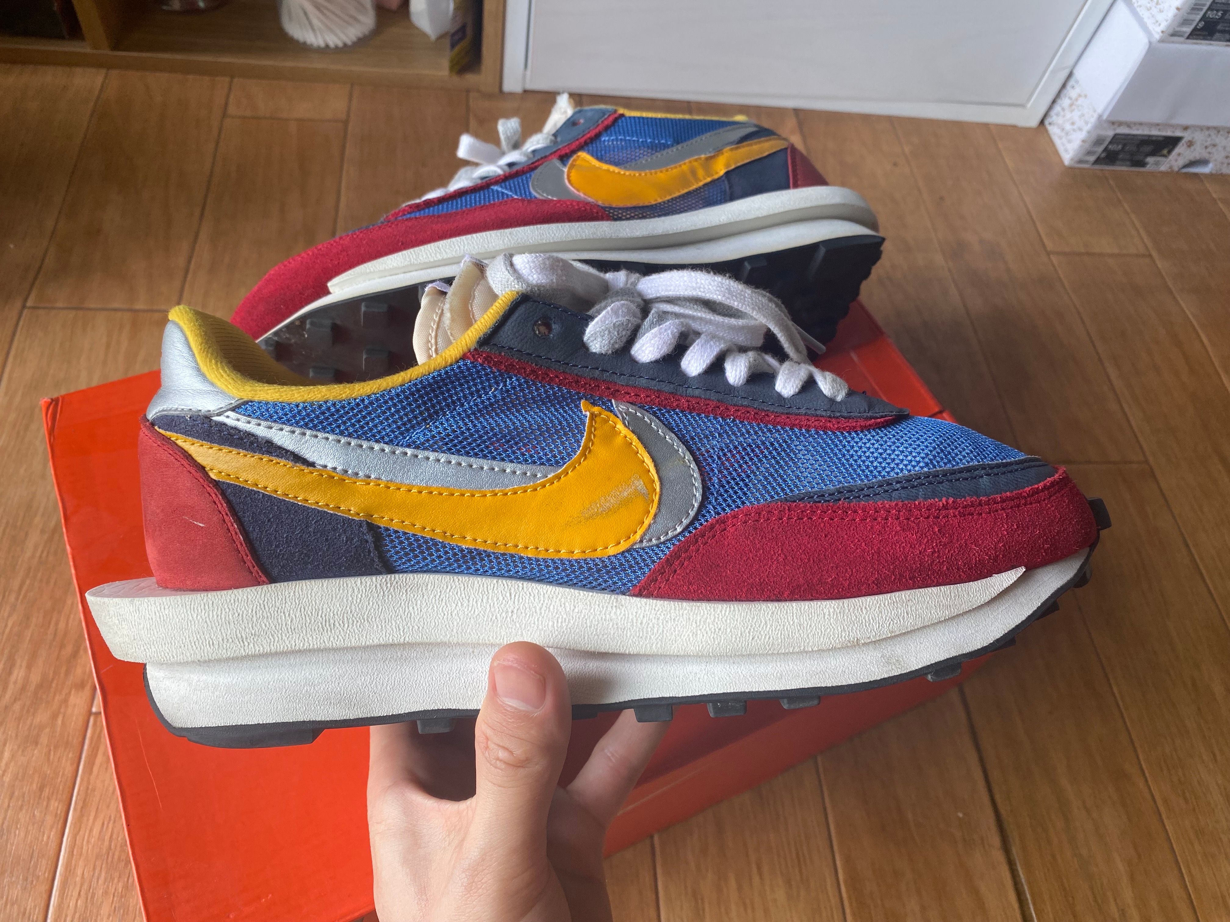 sacai × Nike LDV Waffle "Red/Blue"
