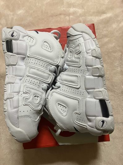 Nike GS Air More Uptempo "White/Midnight Navy"