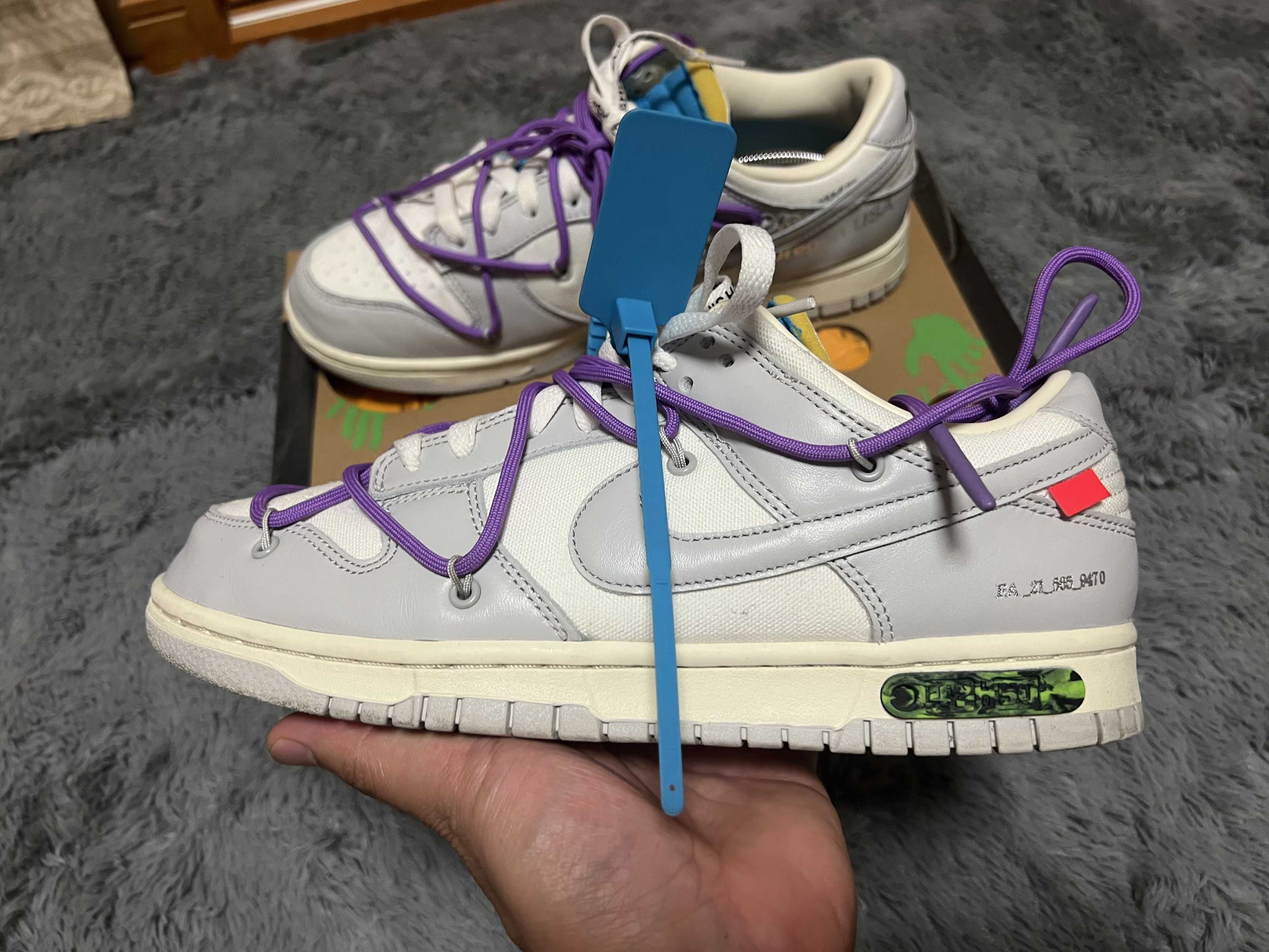 Off-White × Nike Dunk Low "Sail/Neutral Gray"