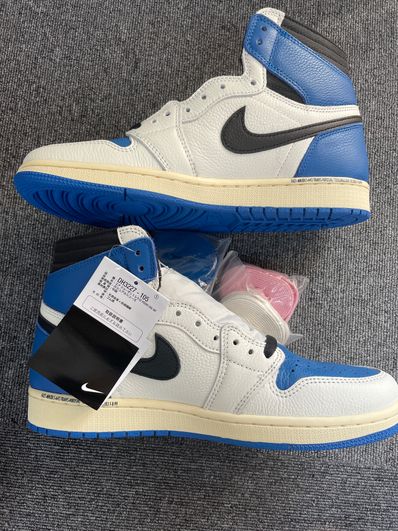 Travis Scott × fragment design × Nike Air Jordan 1 Retro High OG SP "Military Blue"