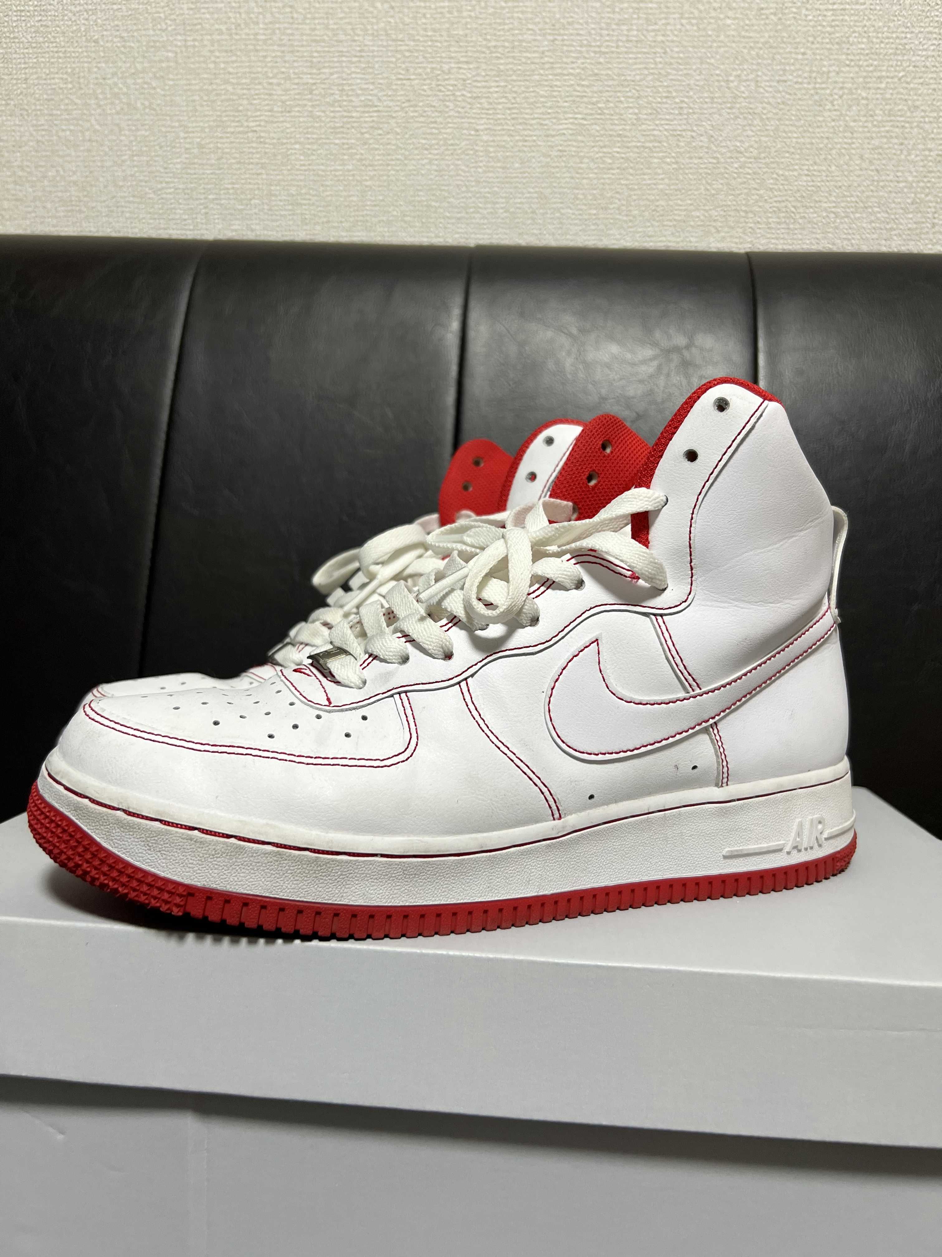 Nike Air Force 1 High '07 "White University Red"