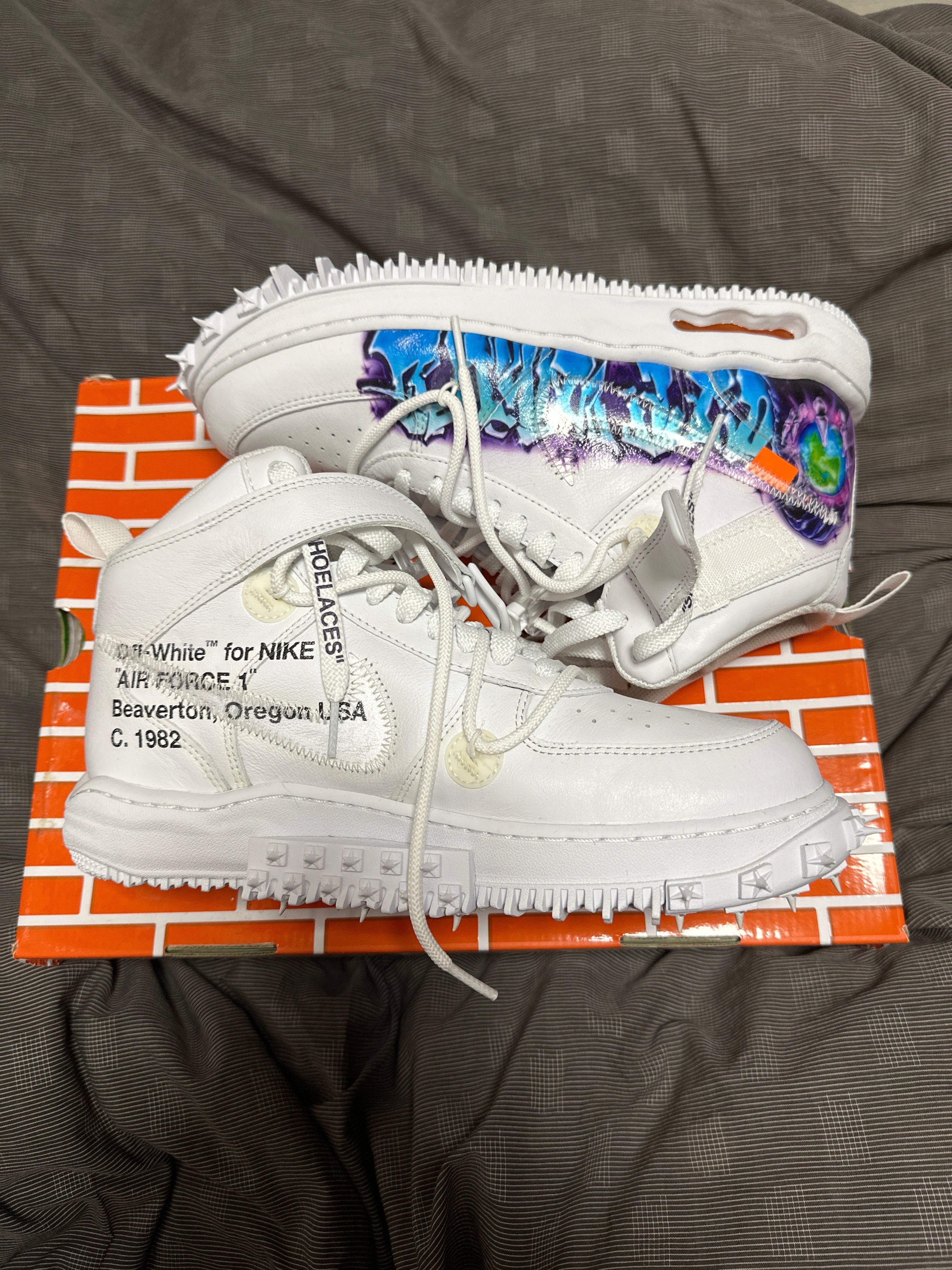 Off-White × Nike Air Force 1 Mid "Graffiti"