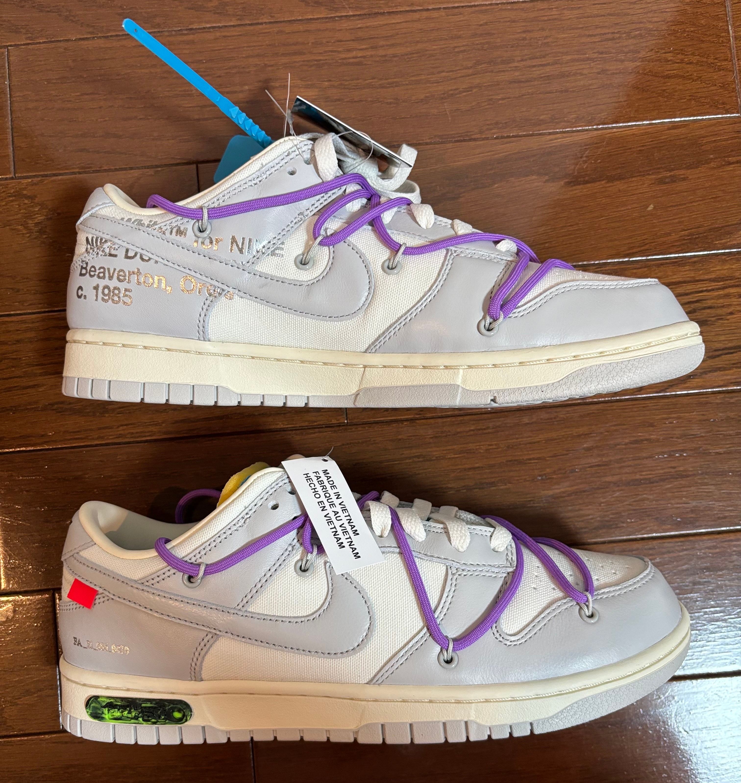Off-White × Nike Dunk Low "Sail/Neutral Gray"