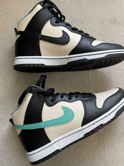 Nike Dunk High Retro EMB "Pearl White and Washed Teal"