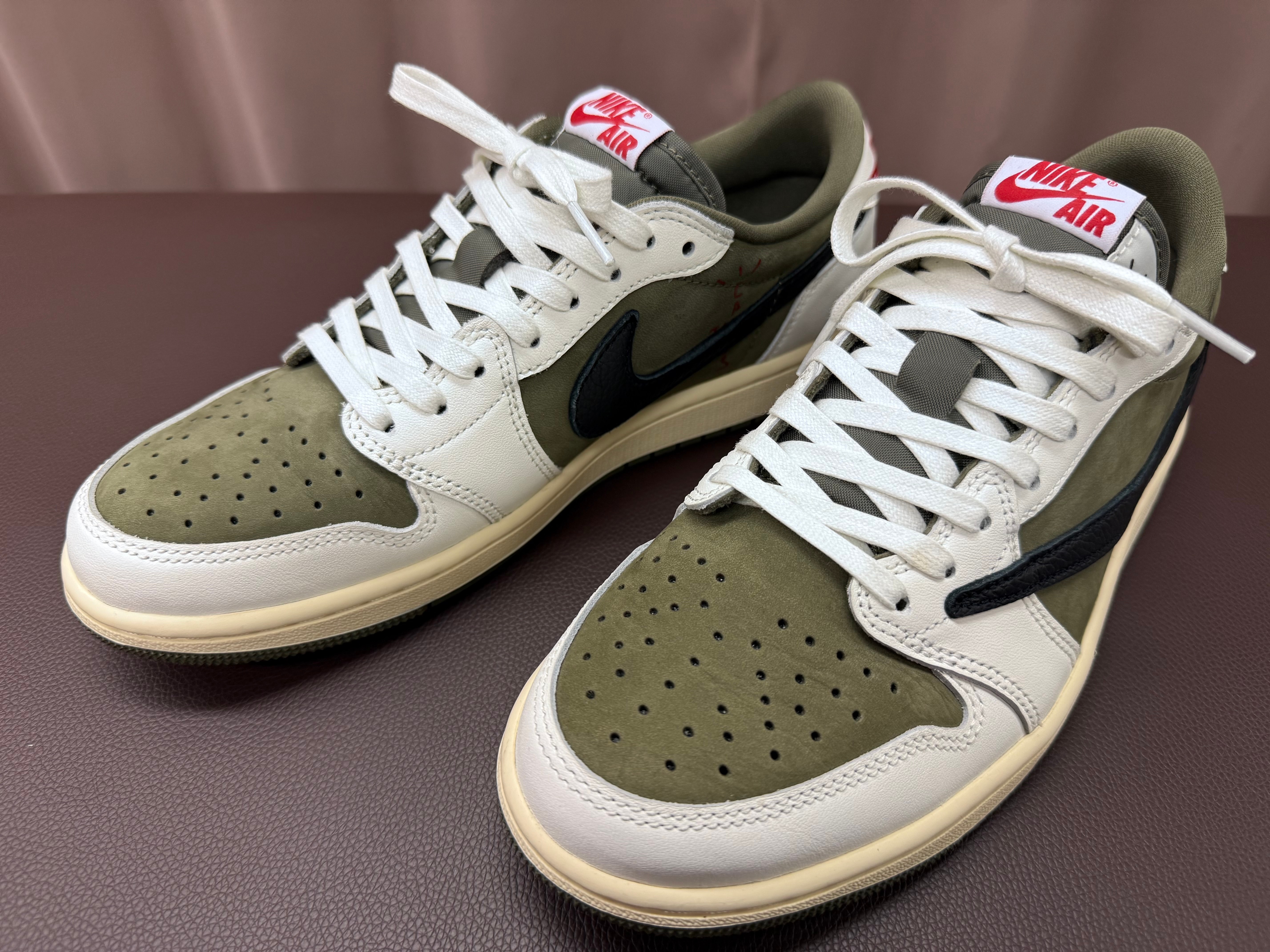 Travis Scott × Nike Air Jordan 1 Low OG SP "Reverse Olive"