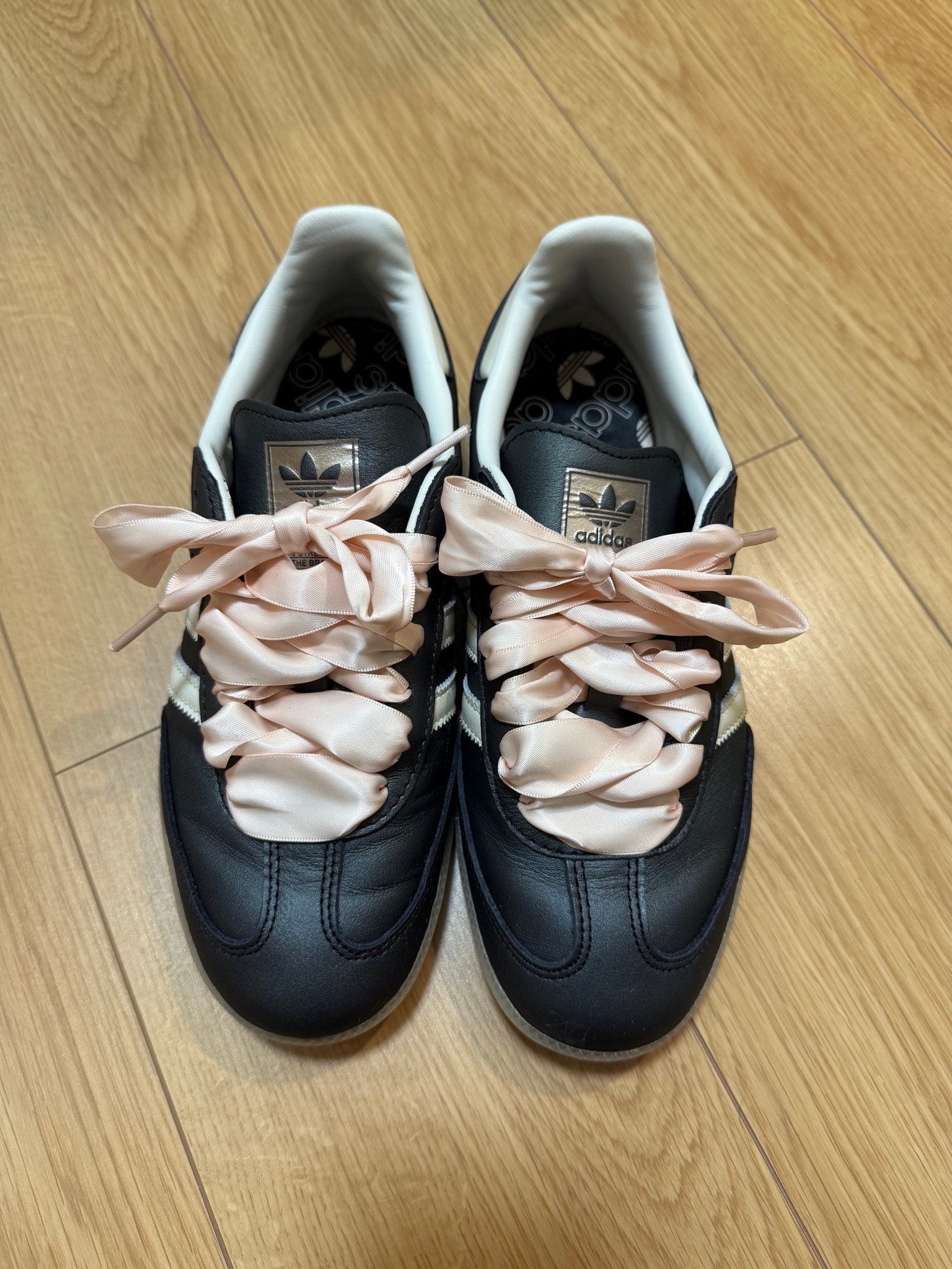 adidas Women's Samba OG "Ribbon Laces/Black/Pink"