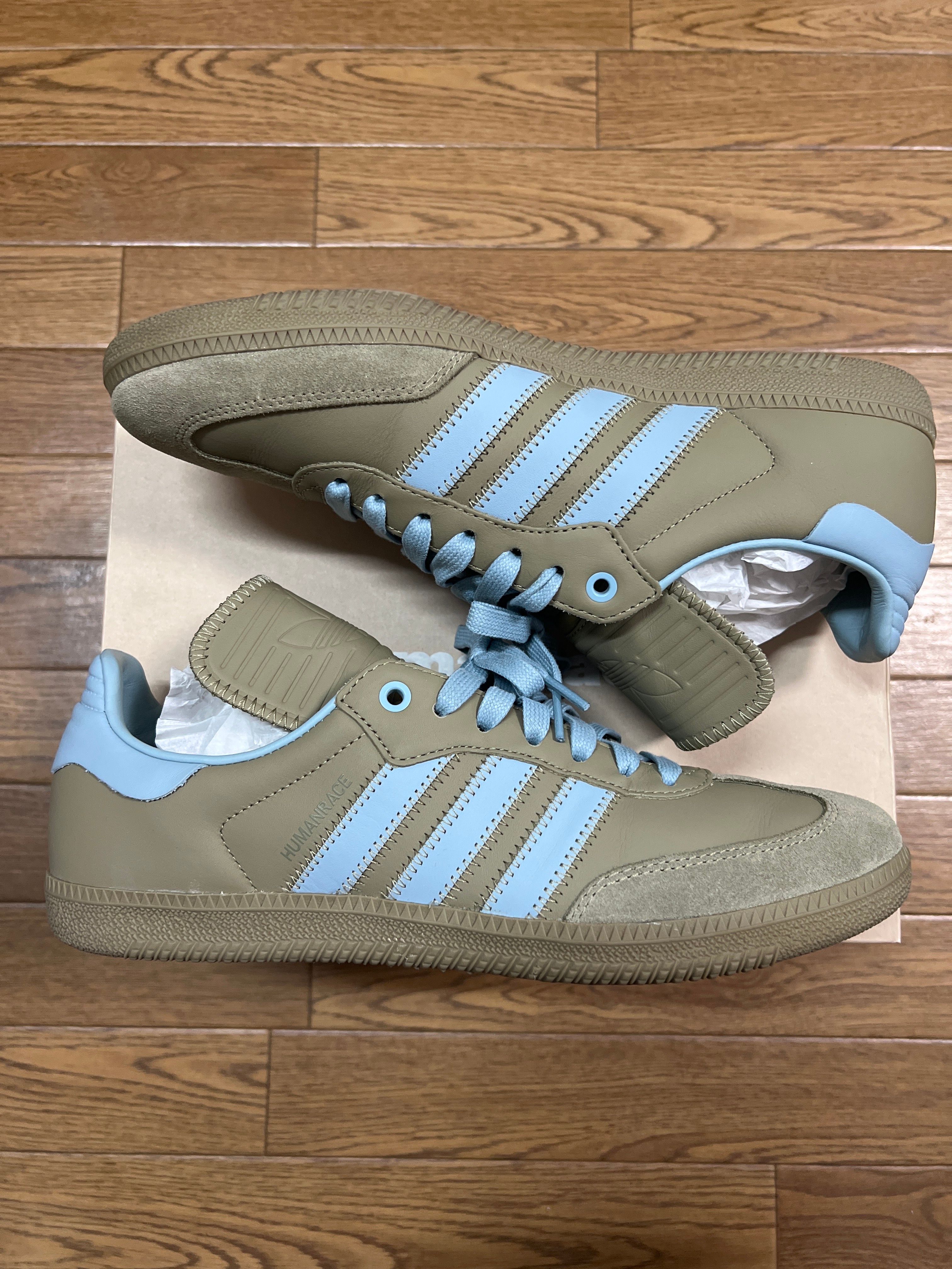 Pharrell Williams × adidas Samba Humanrace "Orbit Green/Grey"