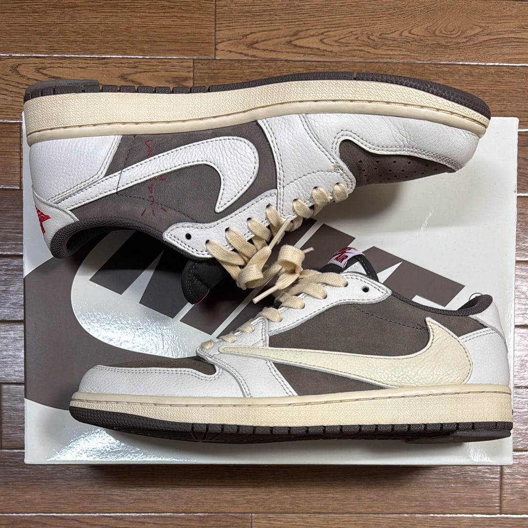 トラヴィススコット × ナイキ エアジョーダン1 ロー OG SP "リバース モカ/セイル アンド リッジロック"