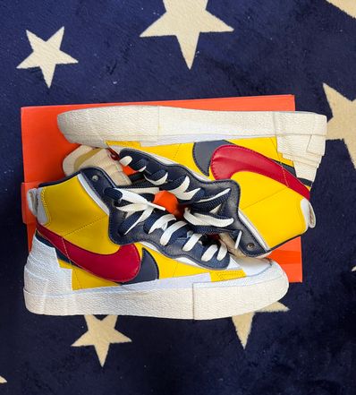 sacai × Nike Blazer Mid "Varsity Maize/Varsity Red"