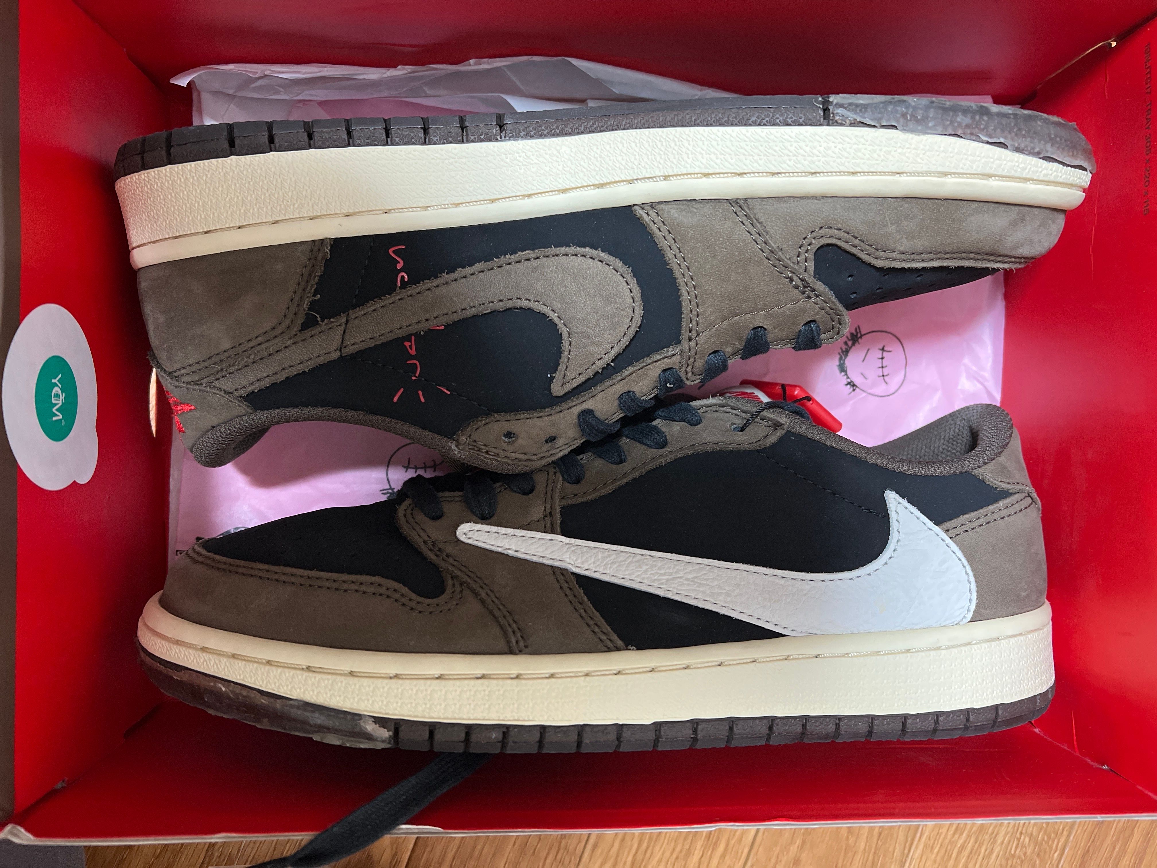 Travis Scott × Nike Air Jordan 1 Low OG SP-T  "Black/Dark Mocha"