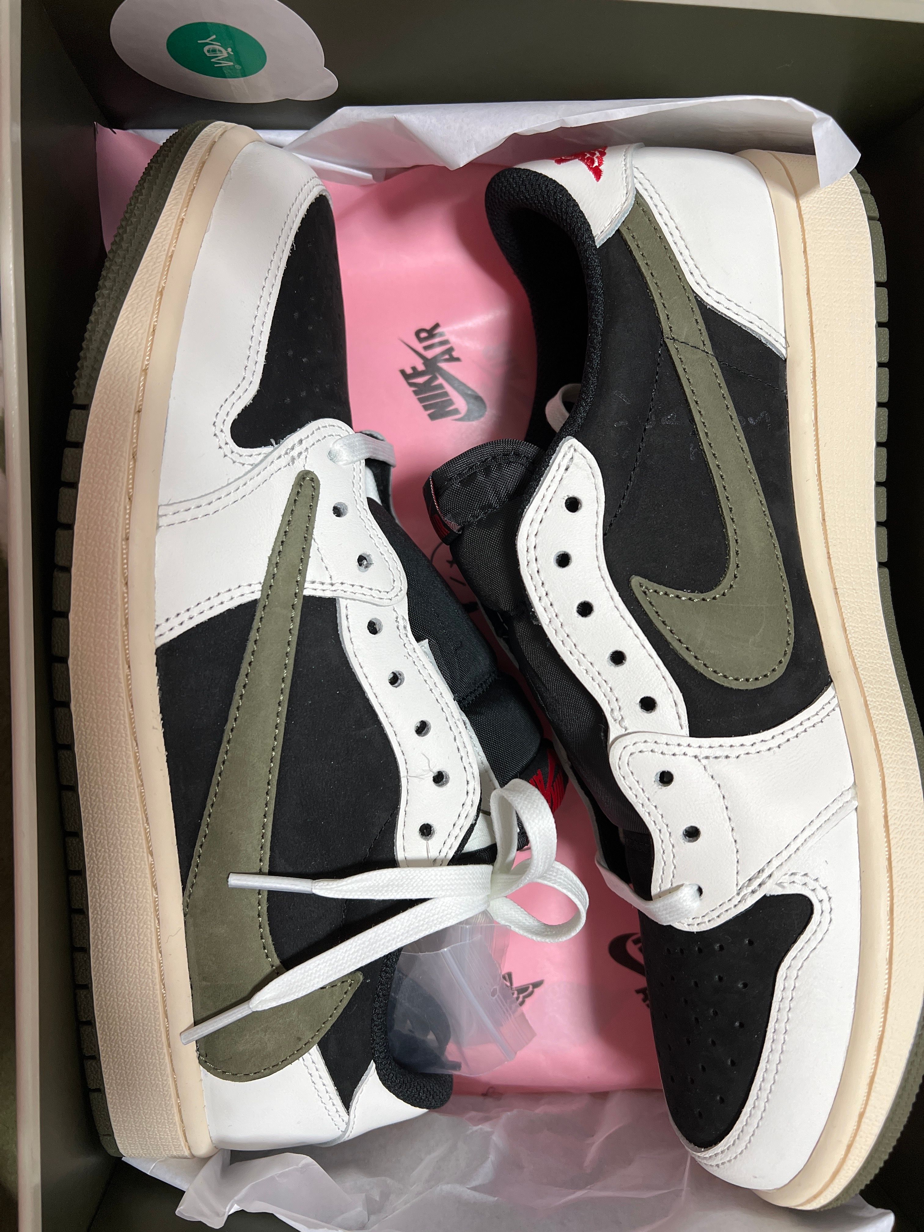 Travis Scott × Nike Women's Air Jordan 1 Low OG "Medium Olive"