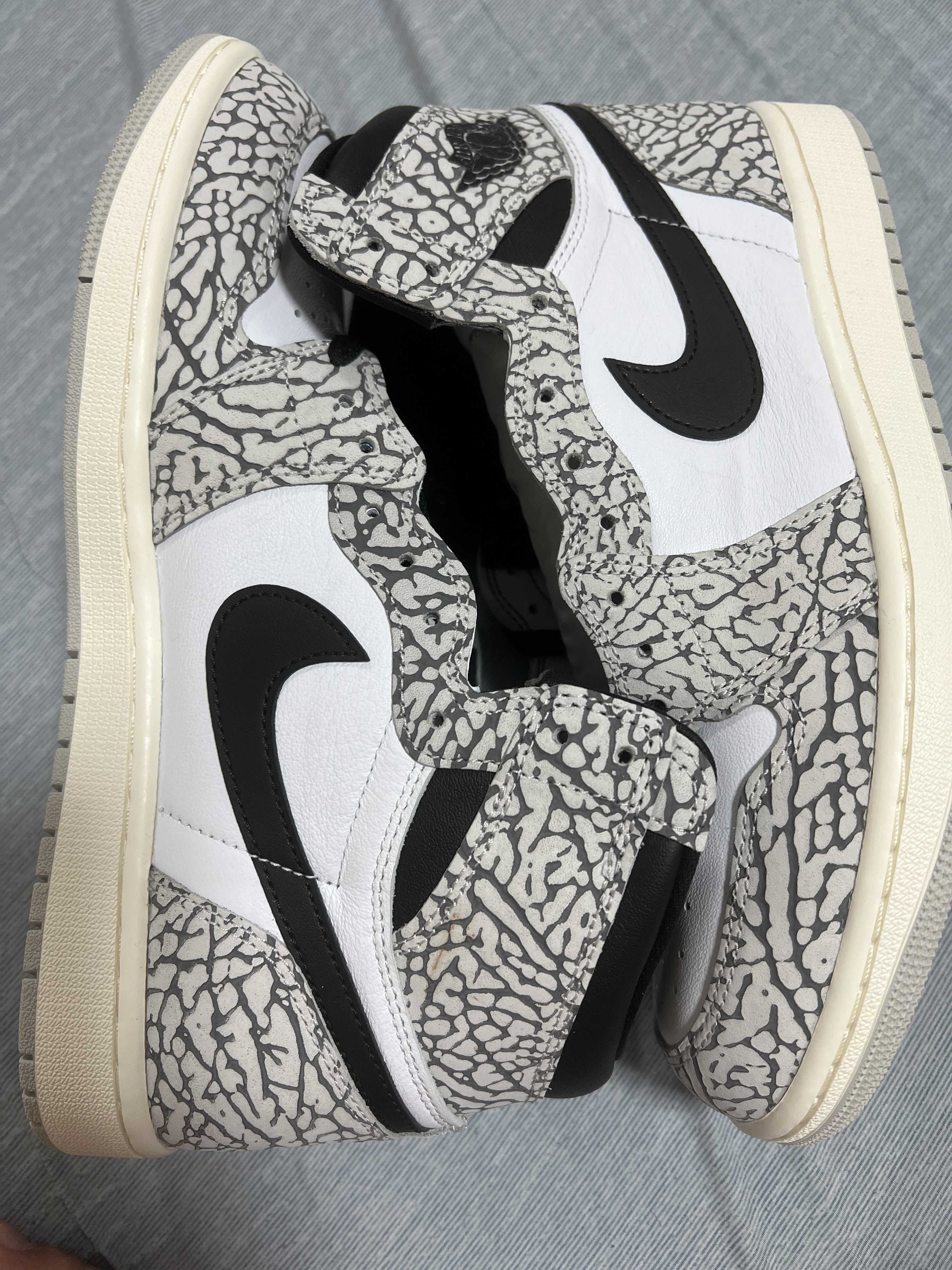 Nike Air Jordan 1 High OG "White Cement/Safari"