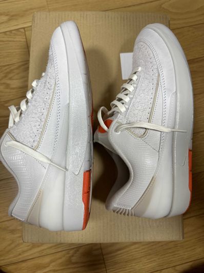 Shelflife × Nike Air Jordan 2 Low "Sail/Light Bone and Mandarin"