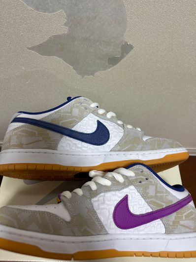 Rayssa Leal × Nike SB Dunk Low PRM "Pure Platinum and Vivid Purple"