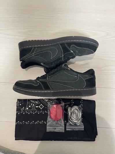 Travis Scott × Nike Air Jordan 1 Low OG SP "Black Phantom"