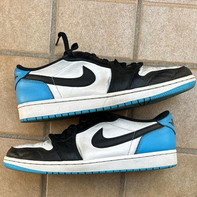 Nike Air Jordan 1 Low OG "Black and Dark Powder Blue/UNC"