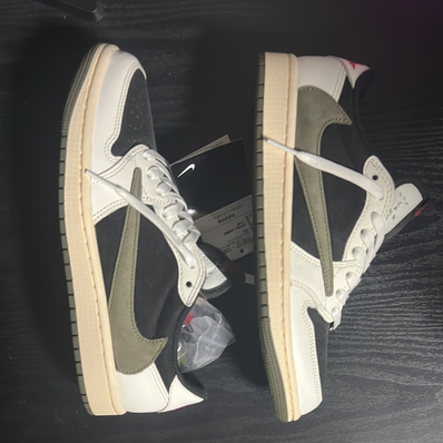 Travis Scott × Nike Women's Air Jordan 1 Low OG "Medium Olive"
